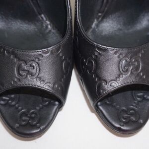 ❌SOLD❌Gucci Guccissima Peep Toe Pumps Size 36.5